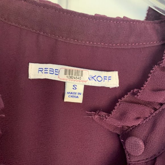 Rebecca Minkoff Plum colored blouse - Picture 3 of 4